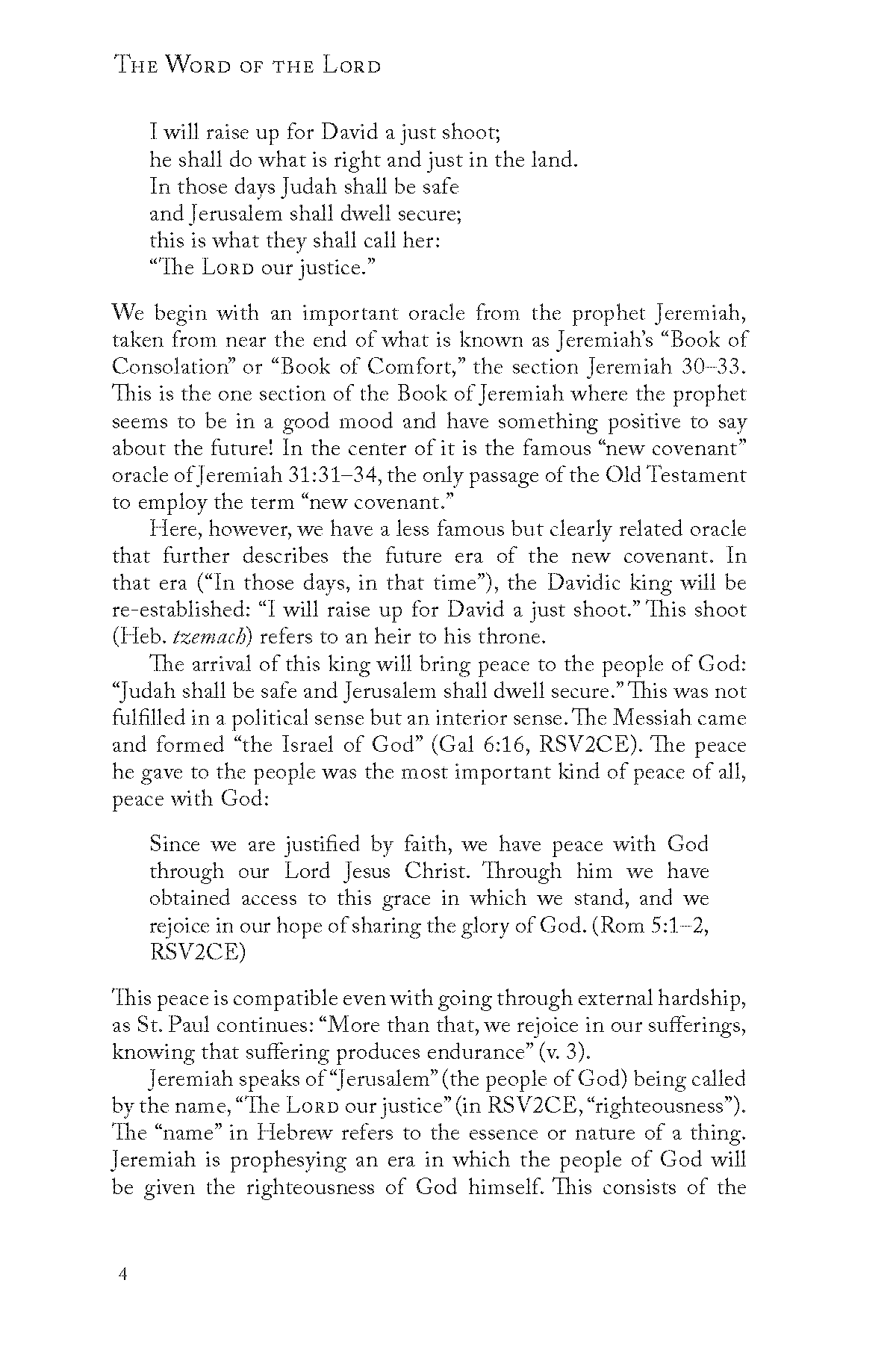 The Word of the Lord: Reflections on the Sunday Mass Readings for Year C