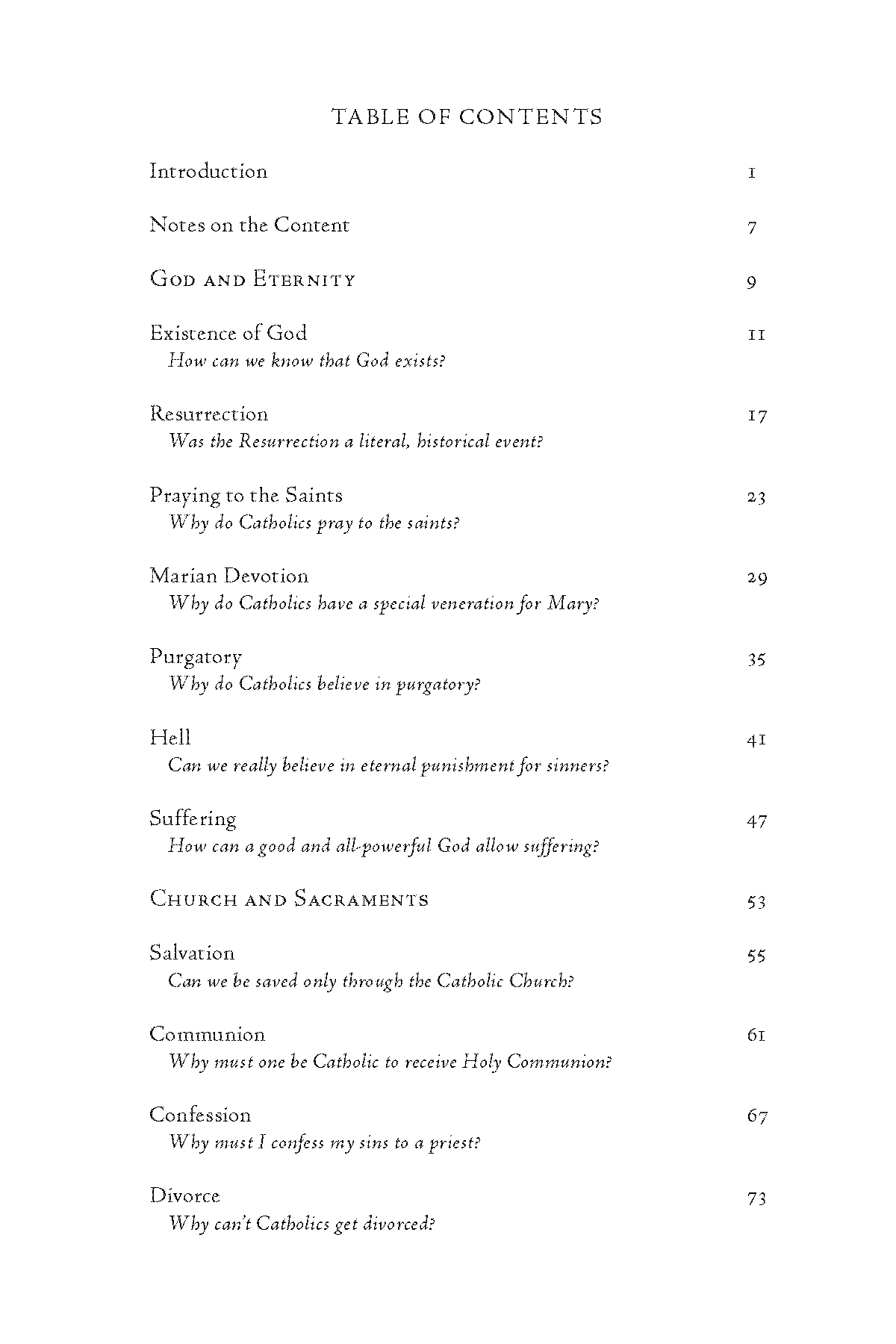 Cross-Examined: Catholic Responses to the World’s Questions