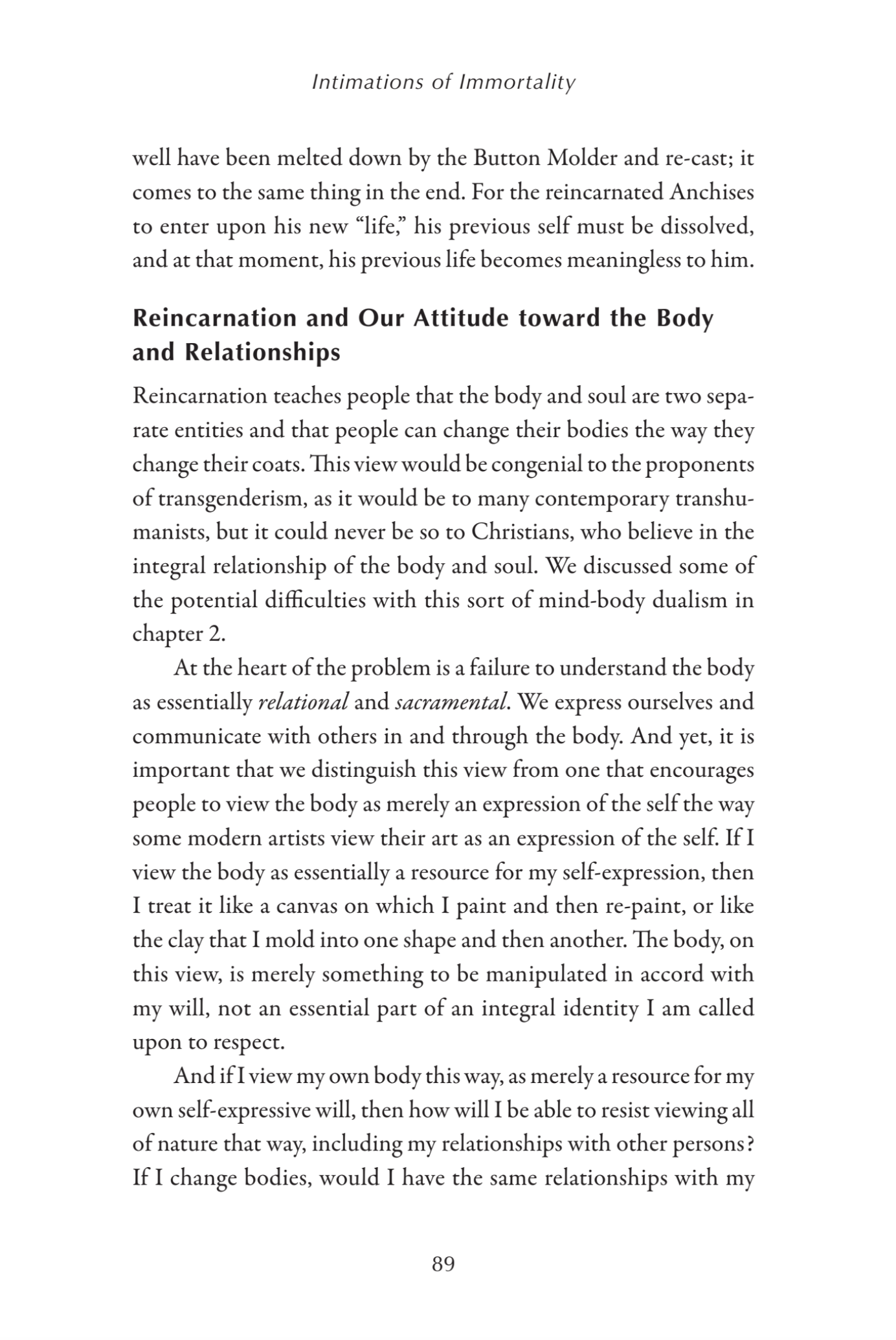 From Here to Eternity: Reflections on Death, Immortality, and the Resurrection of the Body