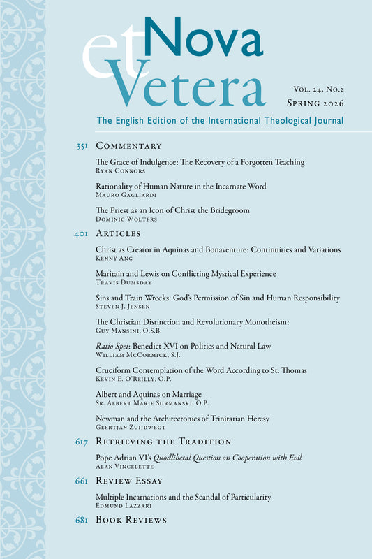 Nova et Vetera, Spring 2026 (Vol. 24 No. 2)