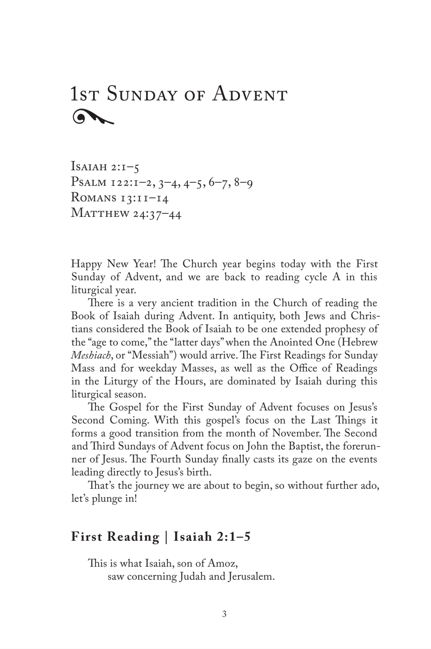 The Word of the Lord: Reflections on the Sunday Mass Readings for Year A