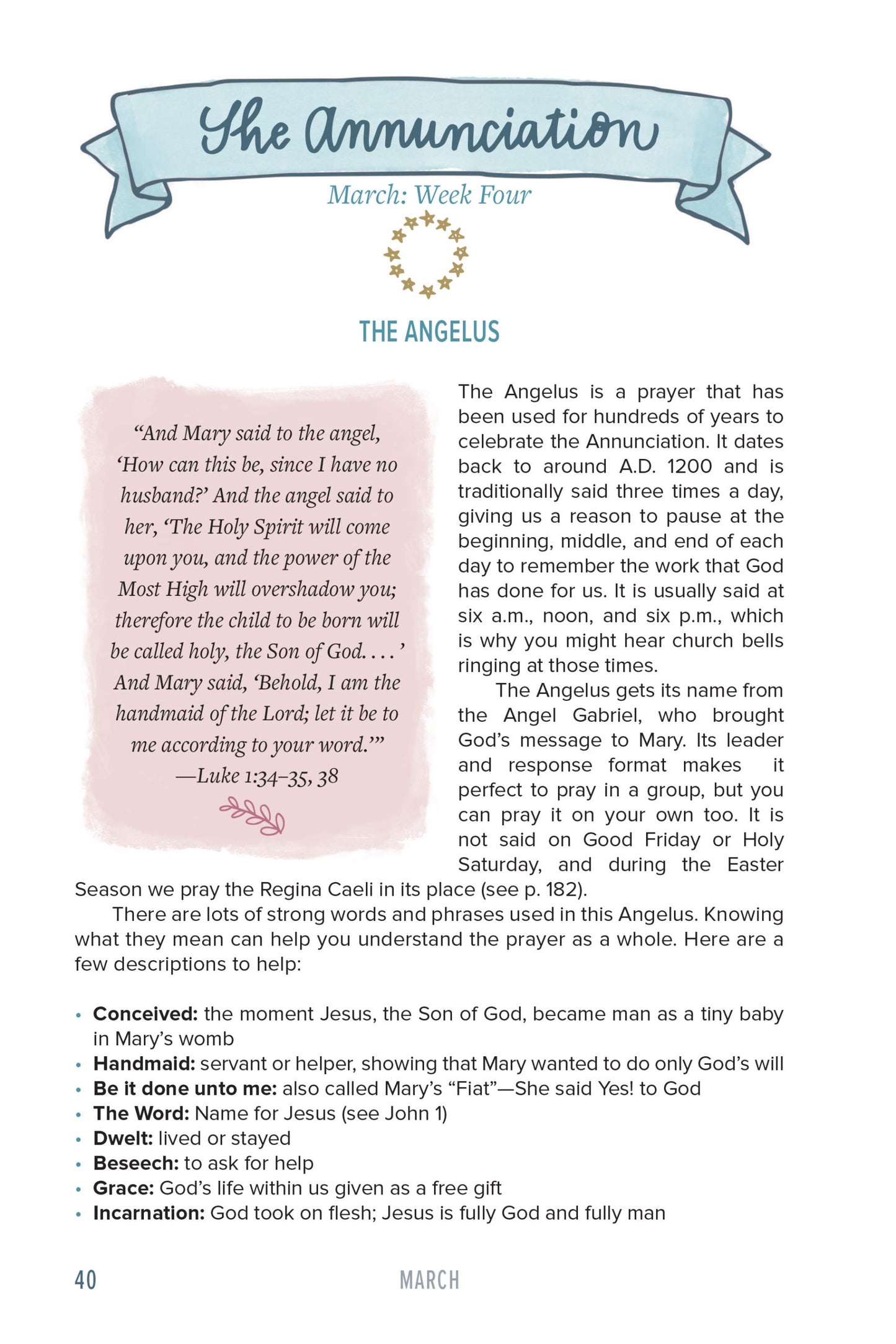 Through the Year with Mary:  Ponder and Pray Together with Children