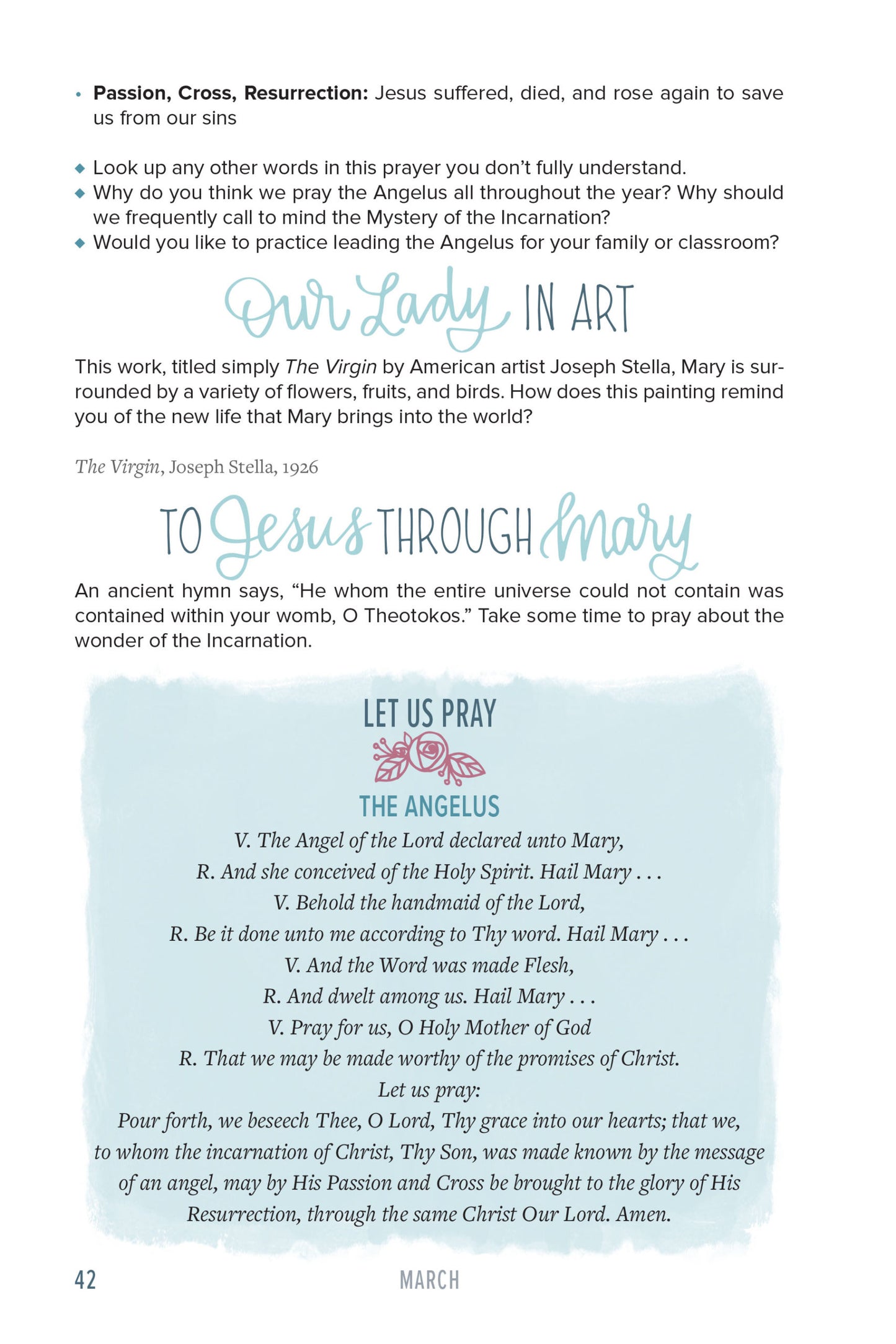 Through the Year with Mary:  Ponder and Pray Together with Children