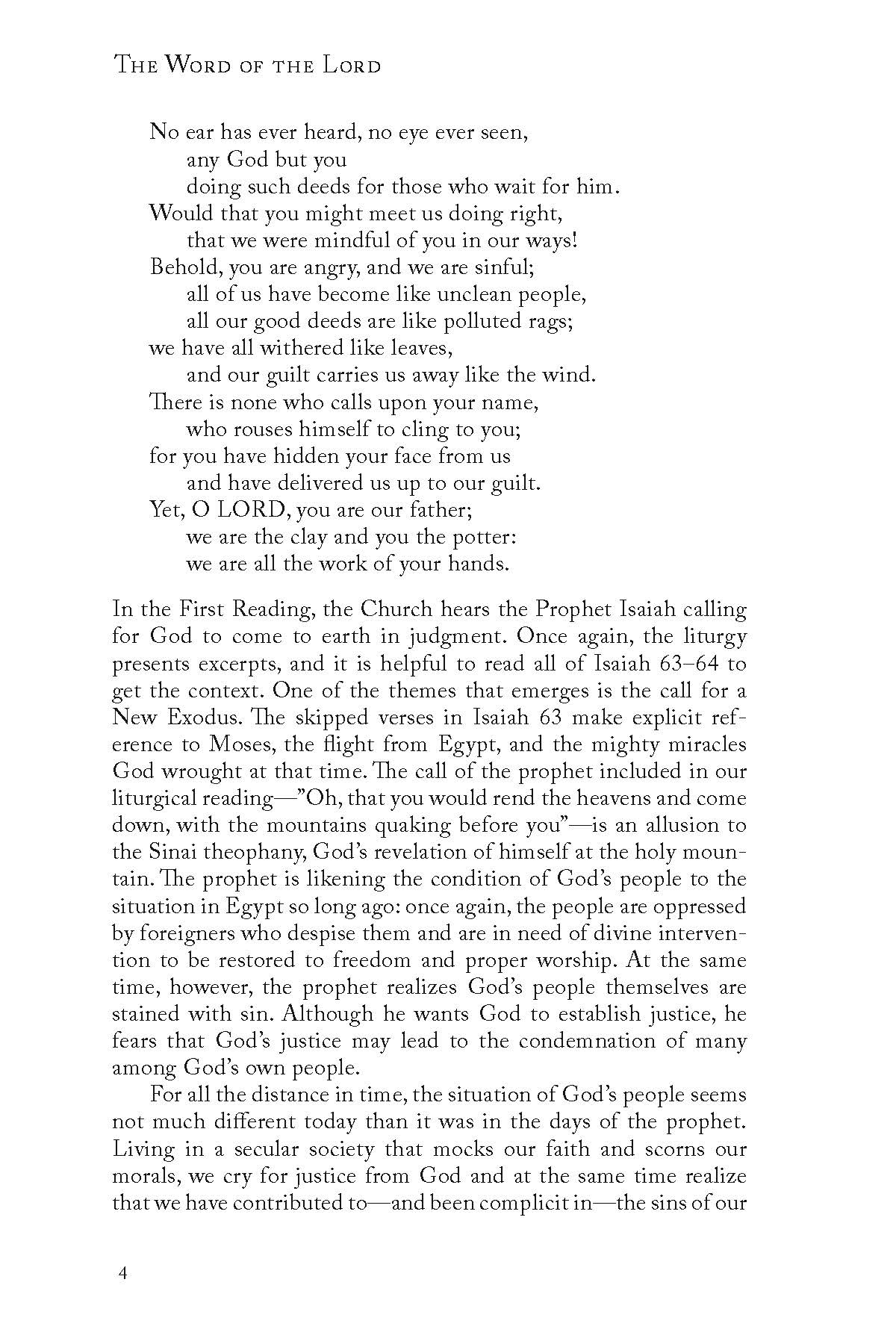 The Word of the Lord: Reflections on the Sunday Mass Readings for Year B